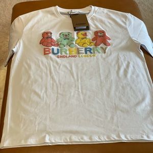 Burberry Men’s Teddy Bear Pastel Print T-shirt